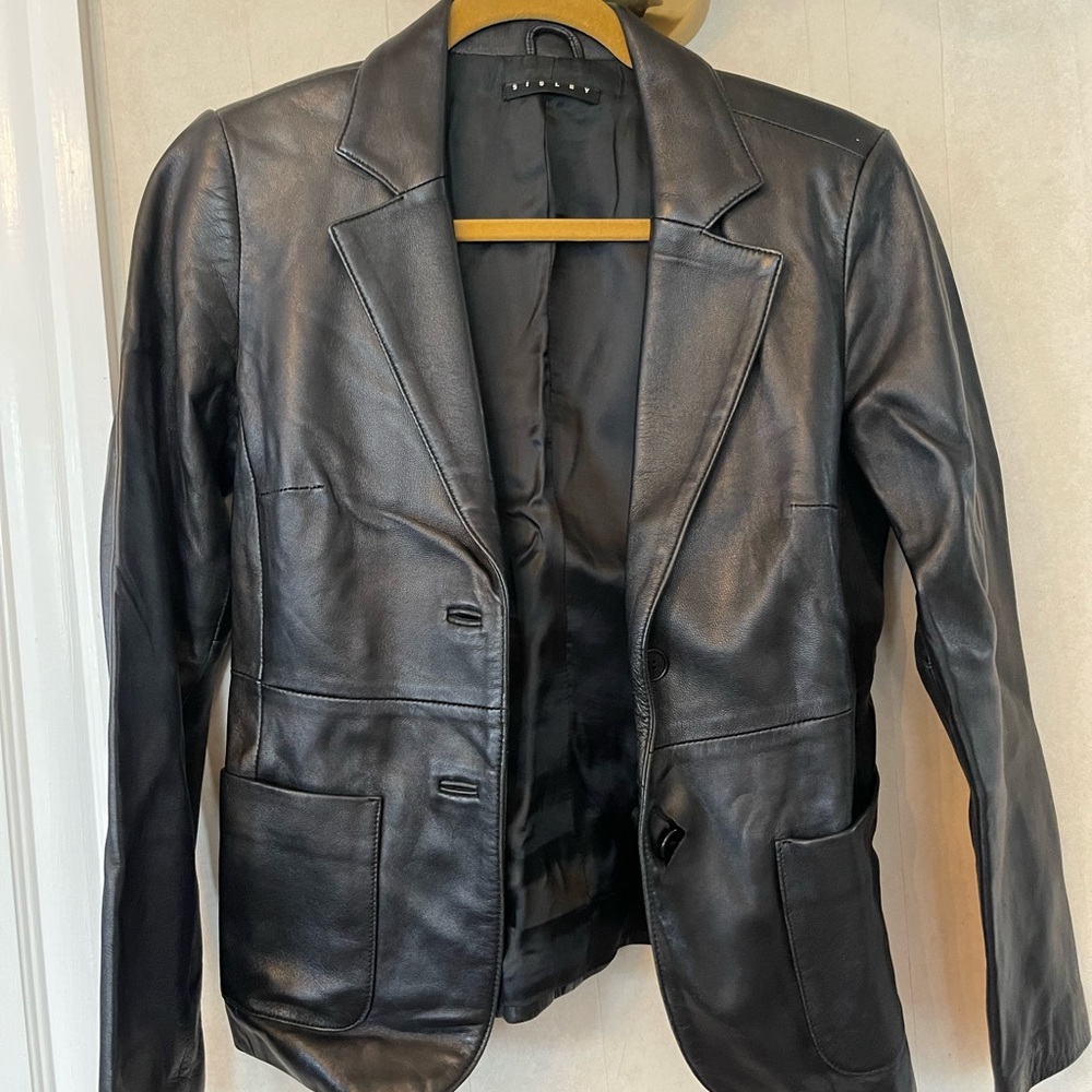 Sisley Leather Blazer